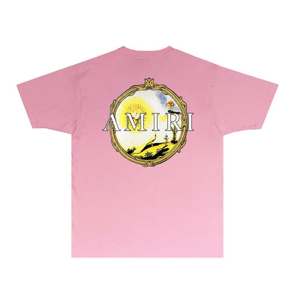 Amiri T Shirts Fashion Brand T Shirt Short Sleeve T-shirt Blouse