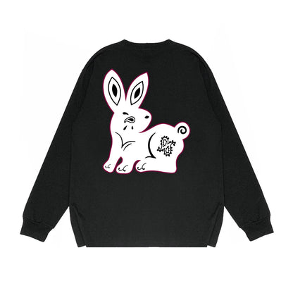 Amiri Long-Sleeve Shirt Creative Bunny Printed Casual Long-Sleeve Shirt