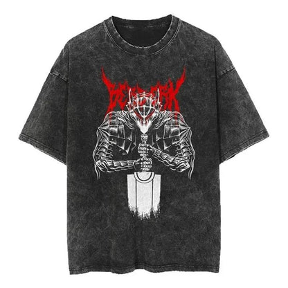 2024Streetwear Tshirt Japanese Anime Graphic Vintage Washed (Part 2)
