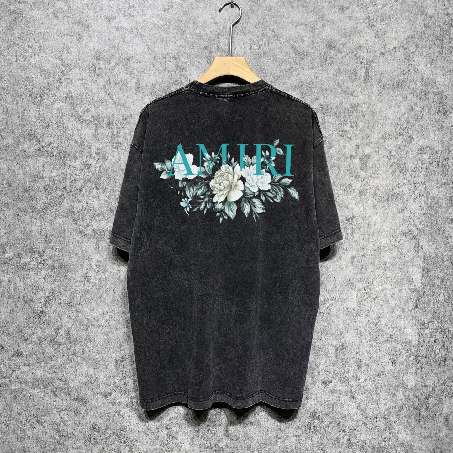 Amiri T Shirts Washed and Worn Retro Short Sleeve T-shirt