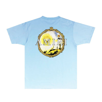 Amiri T Shirts Fashion Brand T Shirt Short Sleeve T-shirt Blouse