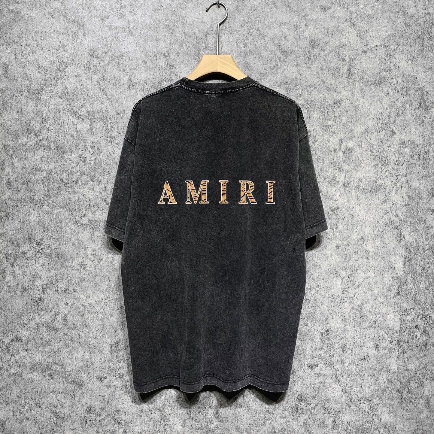 Amiri T-shirt Washed and Worn Retro Short Sleeve T-shirt
