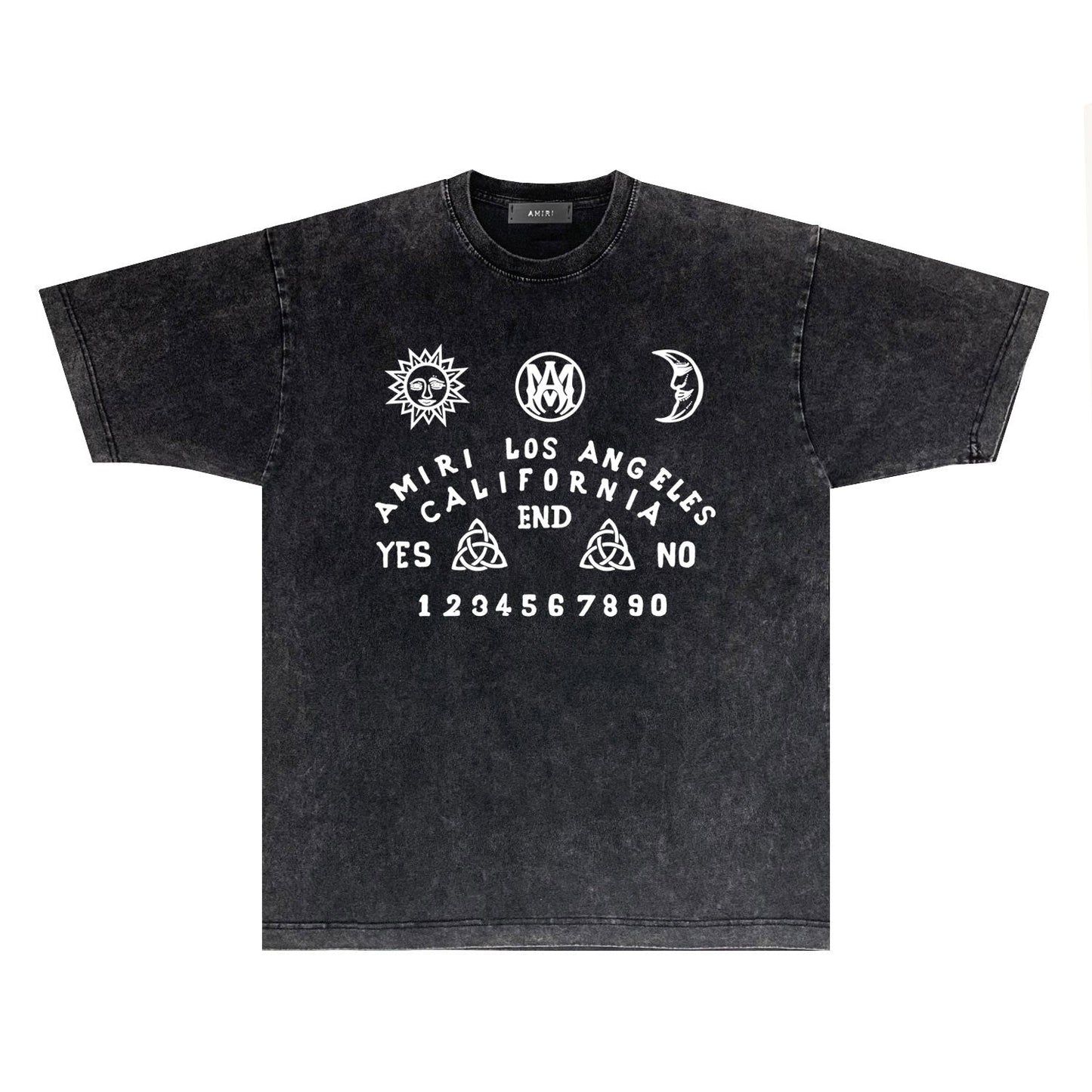 Amiri T-shirt Washed and Worn Retro Short Sleeve T-shirt