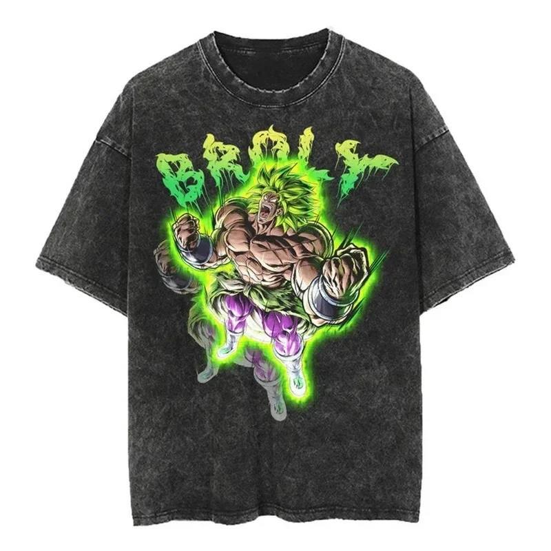 2024Streetwear Tshirt Japanese Anime Graphic Vintage Washed (Part 2)