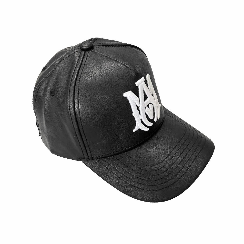 Amiri hat embroidery leather