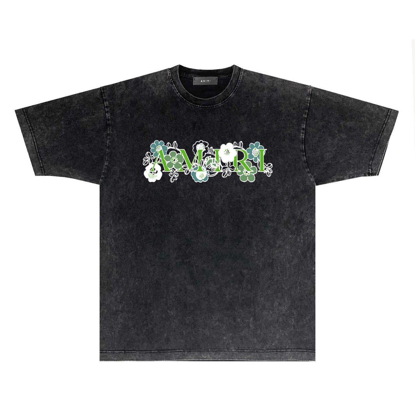 Amiri T-shirt Washed and Worn Retro Short Sleeve T-shirt