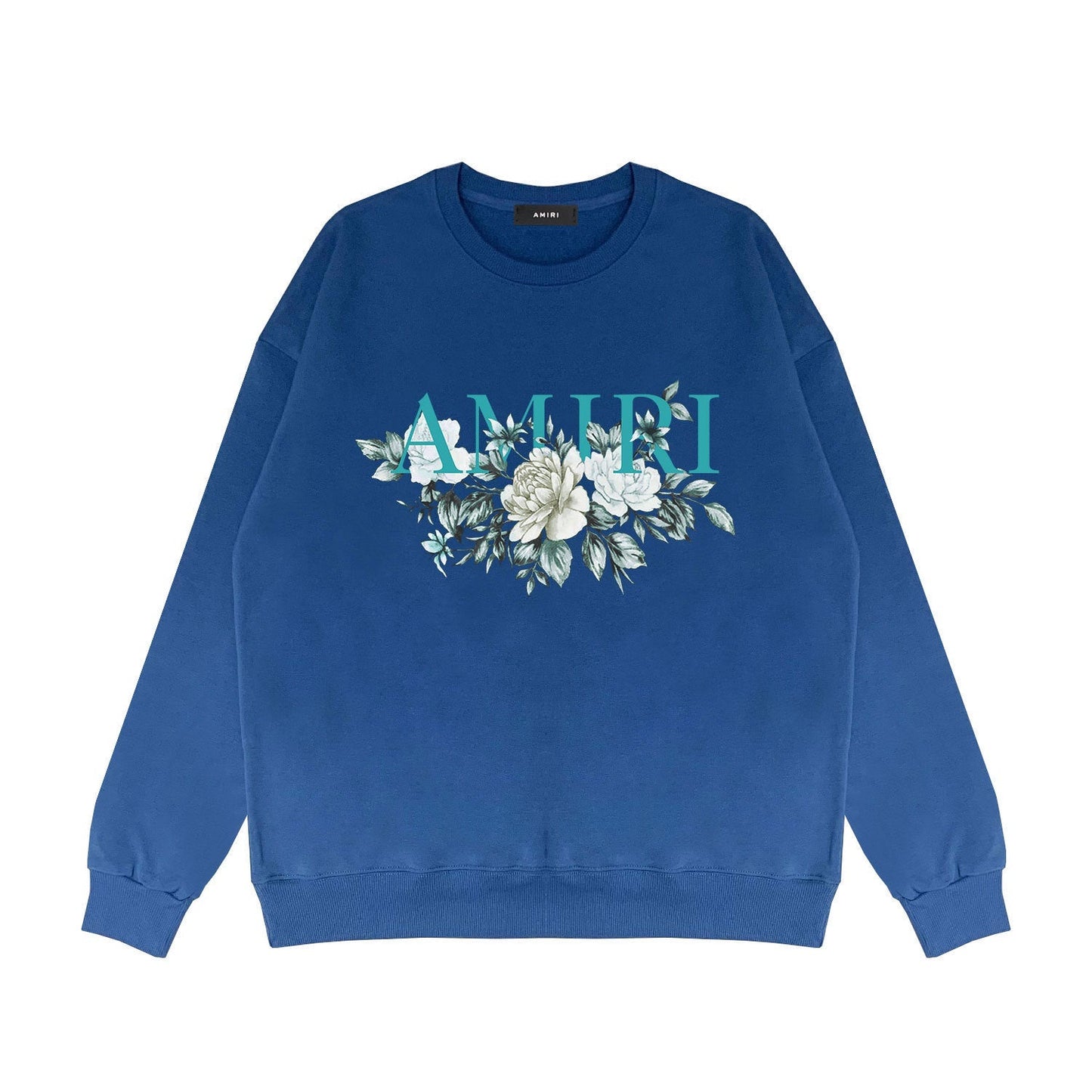 Amiri Long Sleeved Shirt Fashion Brand Crew Sweatshirts round Neck Sweater