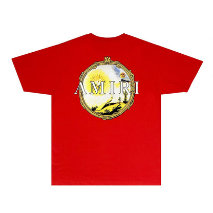 Amiri T Shirts Fashion Brand T Shirt Short Sleeve T-shirt Blouse