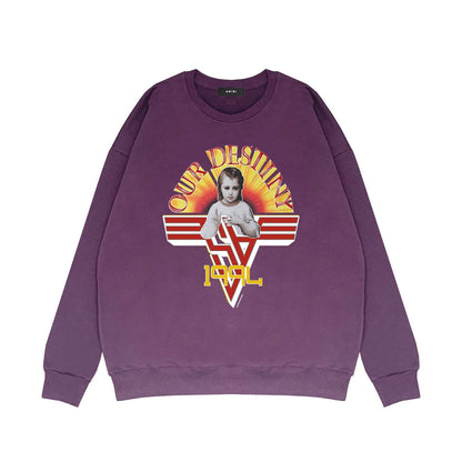 Amiri Long Sleeve Shirt Crew Sweatshirts Crew Neck Sweater