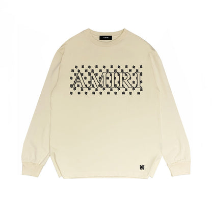 Amiri Long Sleeve Shirt Long Sleeve Long-Sleeved T-Shirt Blouse