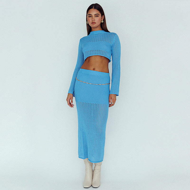 Beach Sweater Dress Summer Sexy Knitted Cutout Beach Bikini Swimsuit Suit