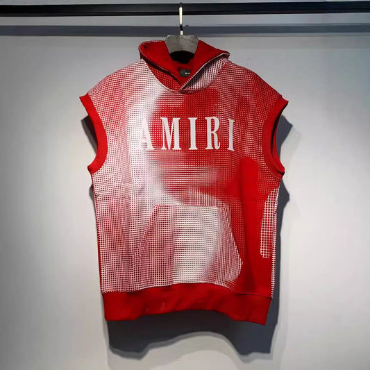 Amiri Hoodie Autumn/Winter AMI Letter Logo Printed Hooded Sweater Men and Women
