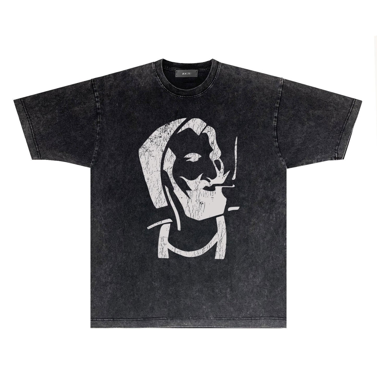 Amiri T-Shirt Vintage Distressed Short-Sleeved T-shirt