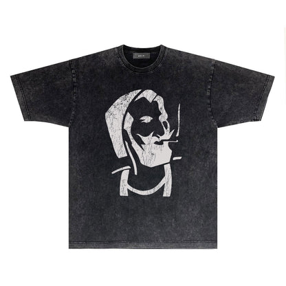 Amiri T-Shirt Vintage Distressed Short-Sleeved T-shirt