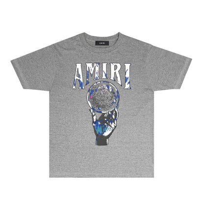 Amiri T-Shirt Personality Creative Printing Short Sleeve T-shirt Blouse