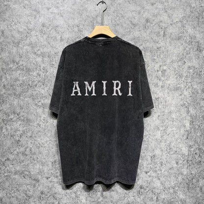 Amiri T-Shirt Vintage Distressed Short-Sleeved T-shirt