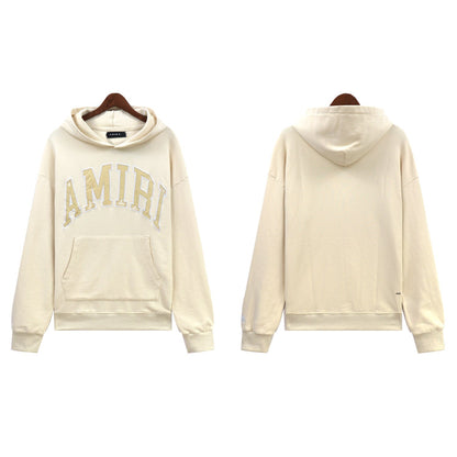 Amiri Hoodie AMI Letter Pattern Pullover Hooded Sweater Men and Women