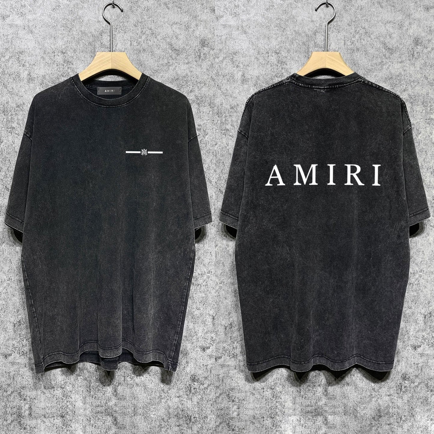 Amiri T-shirt Washed and Worn Retro Short Sleeve T-shirt