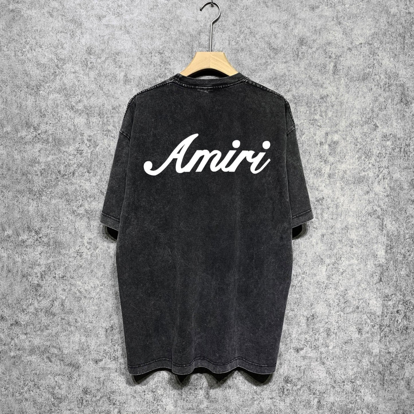 Amiri T Shirts Washed and Worn Retro Short Sleeve T-shirt