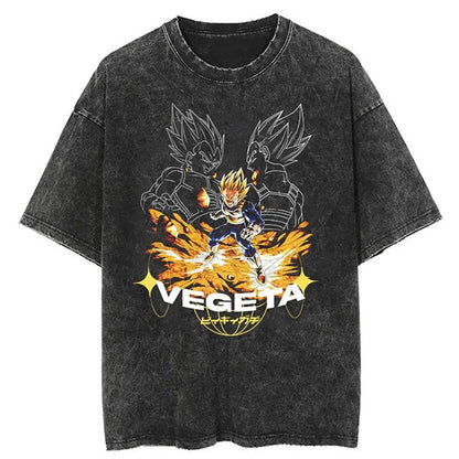 2024Men Streetwear Vintage Oversized T Shirt Japanese