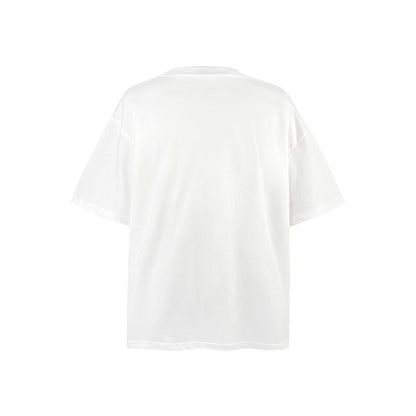 American vintage street T-shirt retro washed men's loose half-sleeves