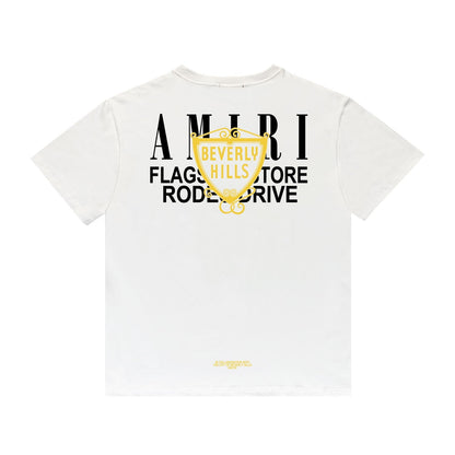 Amiri T Shirt Letter Printed round Neck