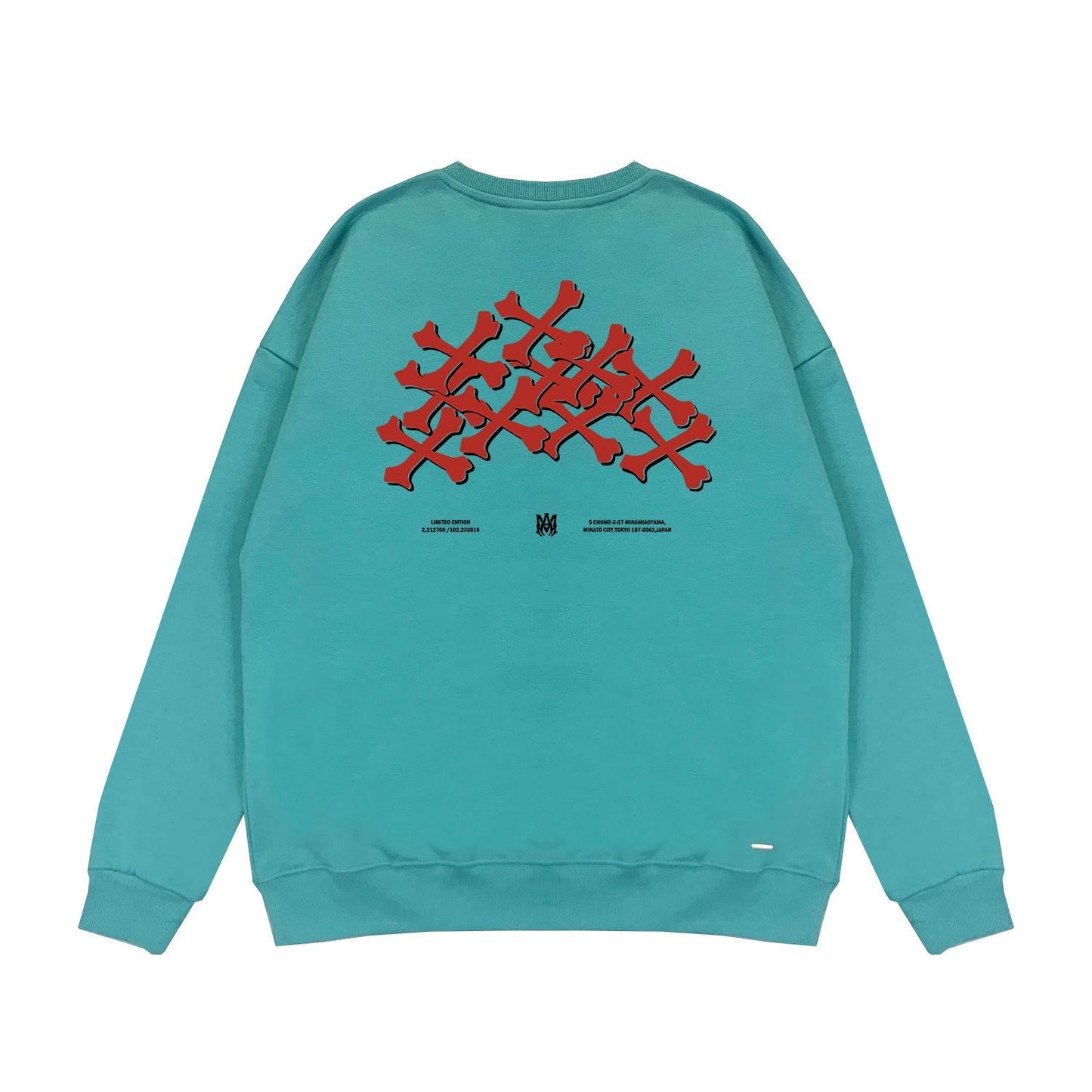 Amiri Long Sleeved Shirt Fashion Brand Crew Sweatshirts round Neck Sweater