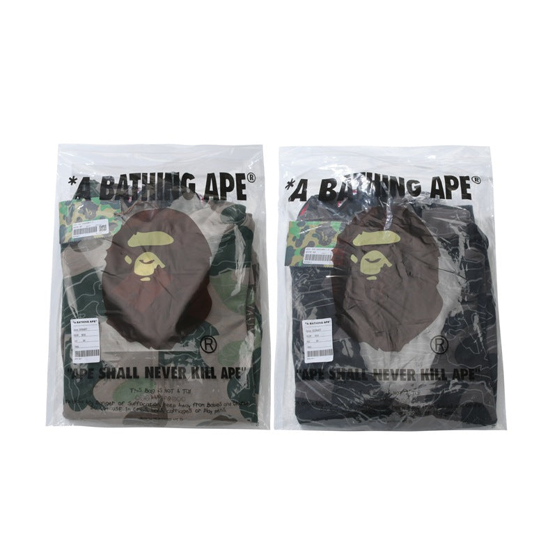 Bathing Ape Hoodie Autumn/Winter Camouflage Shark Hooded Cardigan Sweater Jacket