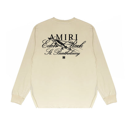 Amiri Long Sleeve Shirt Long Sleeve Long-Sleeved T-Shirt Blouse