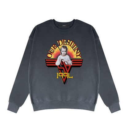 Amiri Long Sleeve Shirt Crew Sweatshirts Crew Neck Sweater