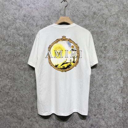 Amiri T Shirts Fashion Brand T Shirt Short Sleeve T-shirt Blouse
