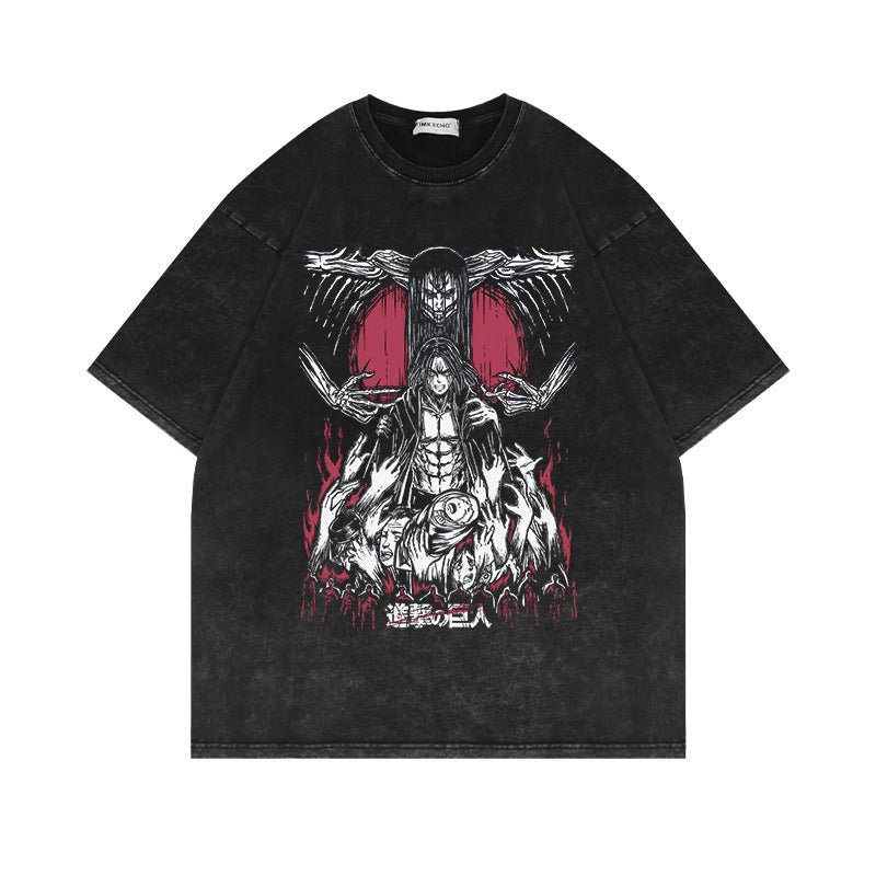 Attack Giant Washed Old Short Sleeve T-Shirt