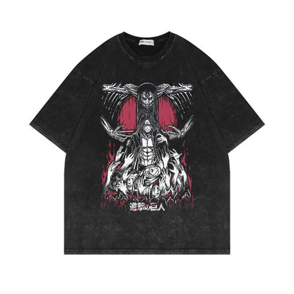 Attack Giant Washed Old Short Sleeve T-Shirt