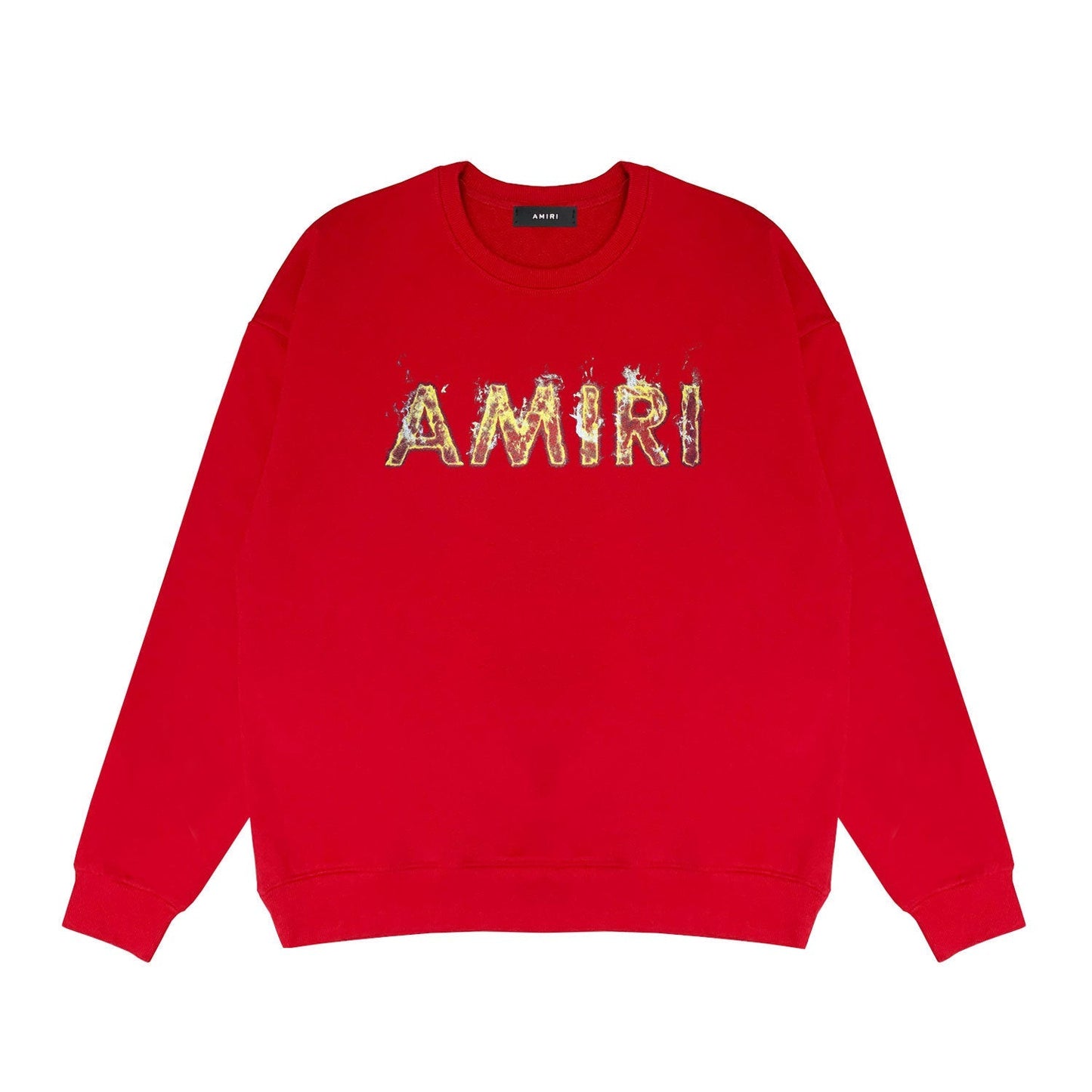 Amiri Long Sleeved Shirt Long Fashion Brand Crew Sweatshirts round Neck Sweater