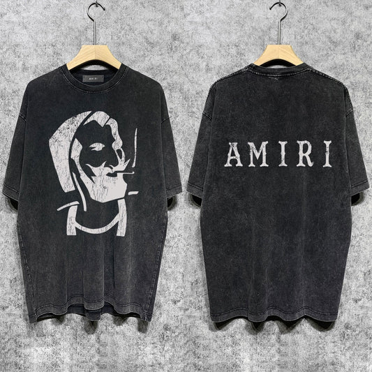 Amiri T-Shirt Vintage Distressed Short-Sleeved T-shirt