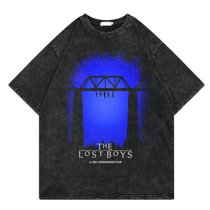 2024The Lost Boys Vintage Washed Tshirts Men Women