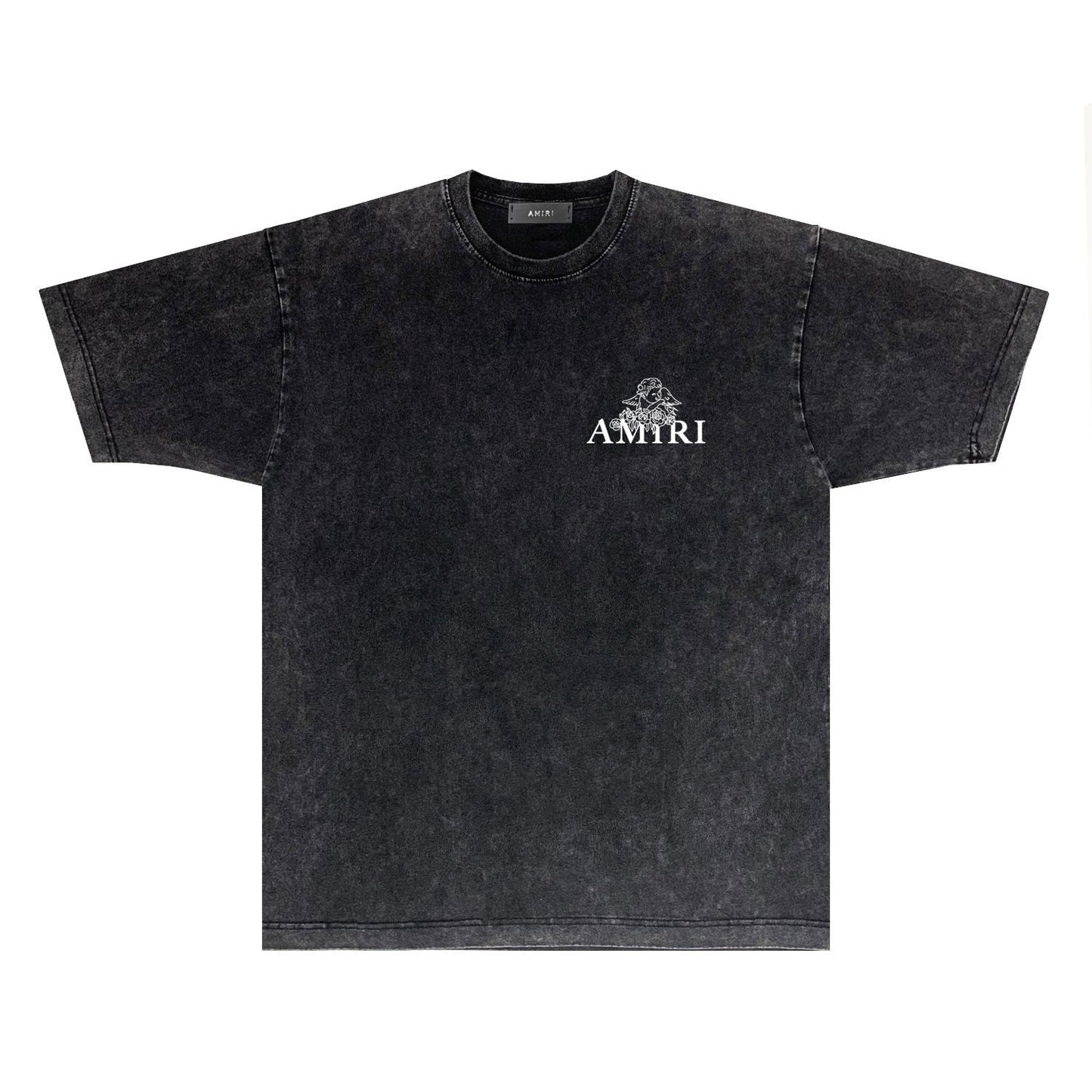 Amiri T-shirt Washed and Worn Retro Short Sleeve T-shirt