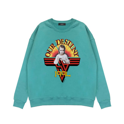Amiri Long Sleeve Shirt Crew Sweatshirts Crew Neck Sweater