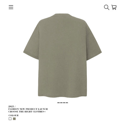 American vintage street T-shirt vintage loose cotton summer boys