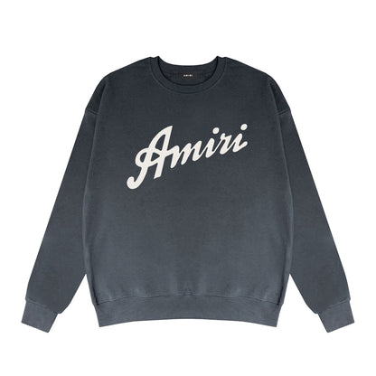 Amiri Long Sleeved Shirt Fashion Brand Crew Sweatshirts round Neck Sweater