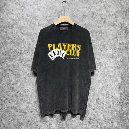 Amiri T-Shirt Distressed Retro Short Sleeve T-shirt