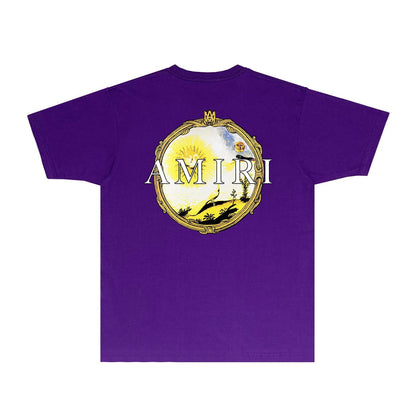 Amiri T Shirts Fashion Brand T Shirt Short Sleeve T-shirt Blouse