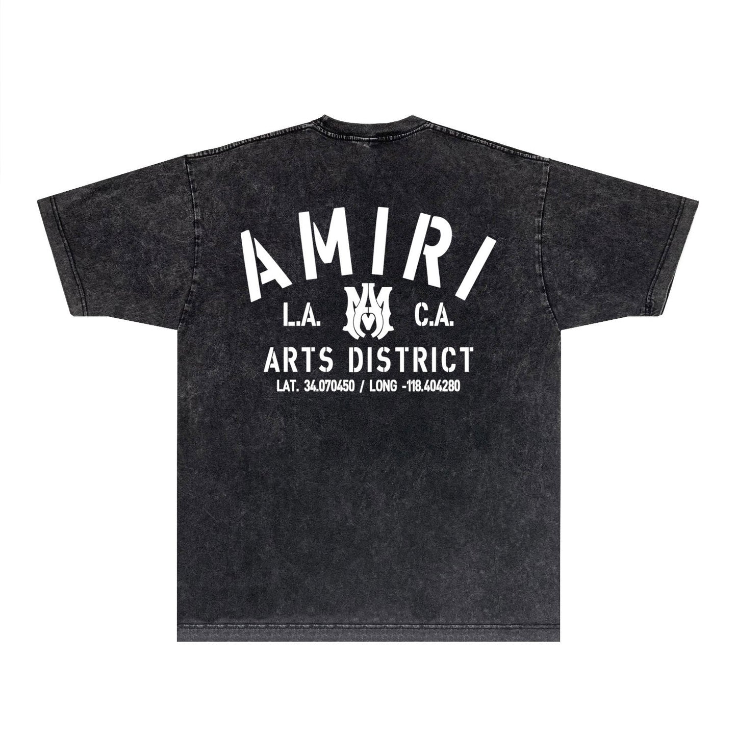 Amiri T-shirt Washed and Worn Retro Short Sleeve T-shirt