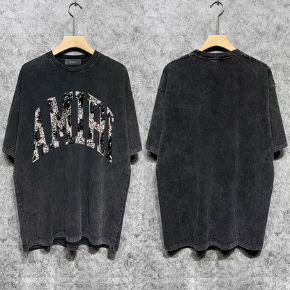 Amiri T-Shirt Distressed Retro Short Sleeve T-shirt