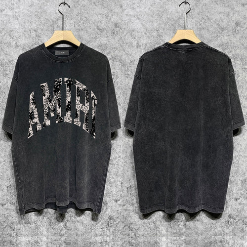 Amiri T-Shirt Distressed Retro Short Sleeve T-shirt