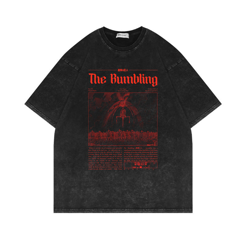 Attack Giant Washed Old Short Sleeve T-Shirt