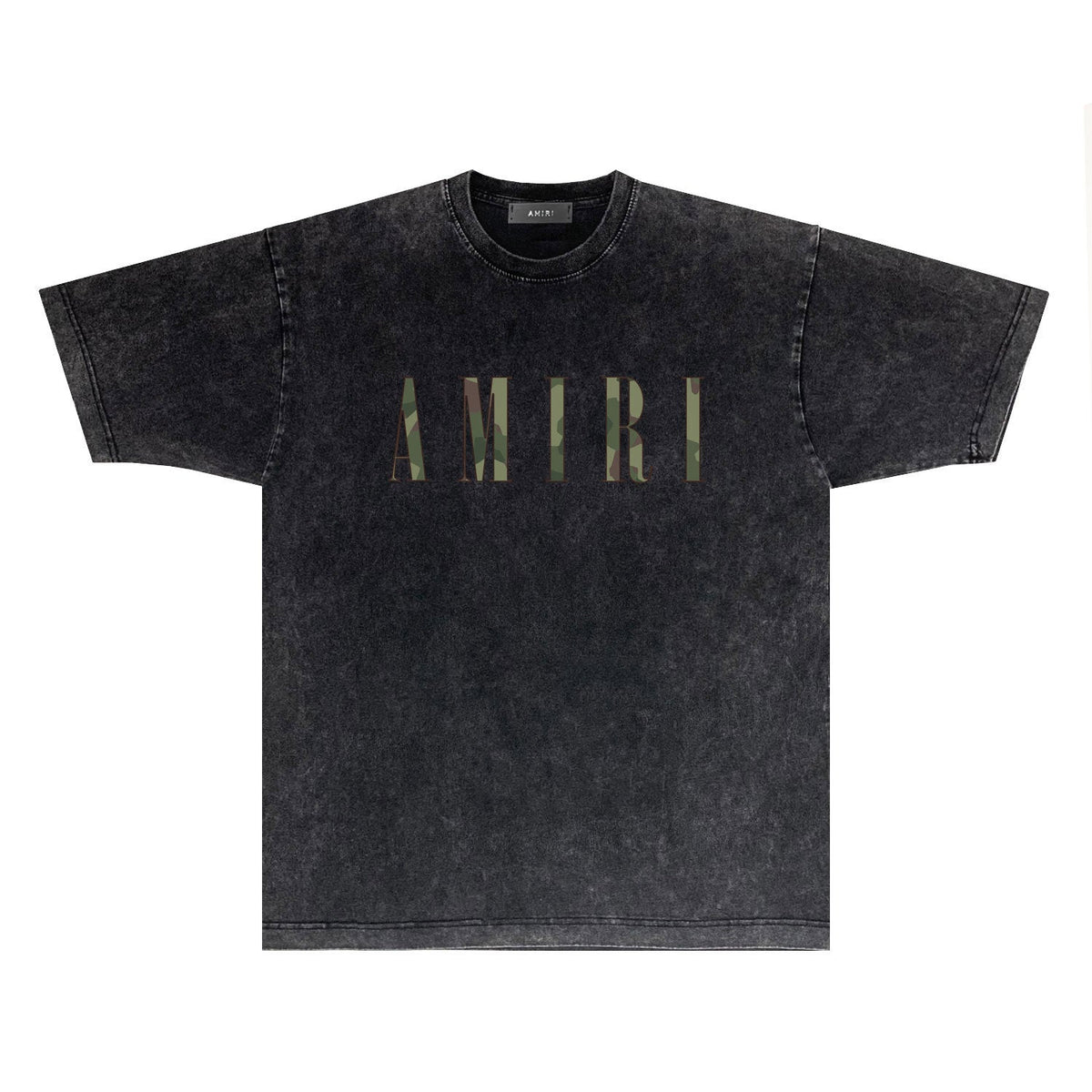 Amiri T-shirt Washed and Worn Retro Short Sleeve T-shirt