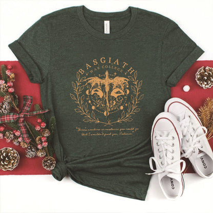 Basgiath War College T Shirt Aesthetic Fourth Wing Shirt