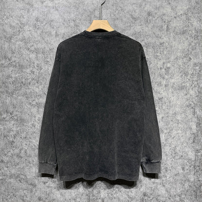 Amiri Long-Sleeve Shirt Vintage Washed and Worn Vintage Long Sleeve T-shirt