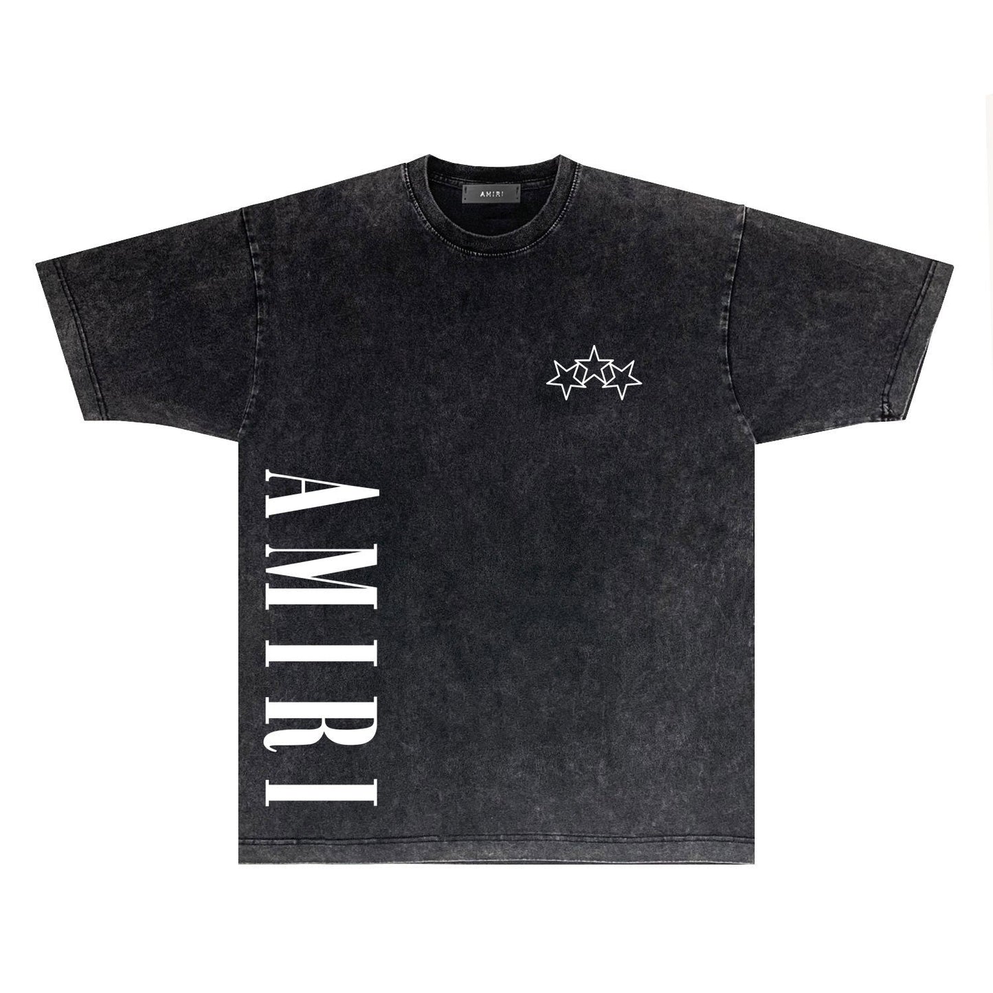 Amiri T-shirt Washed and Worn Retro Short Sleeve T-shirt